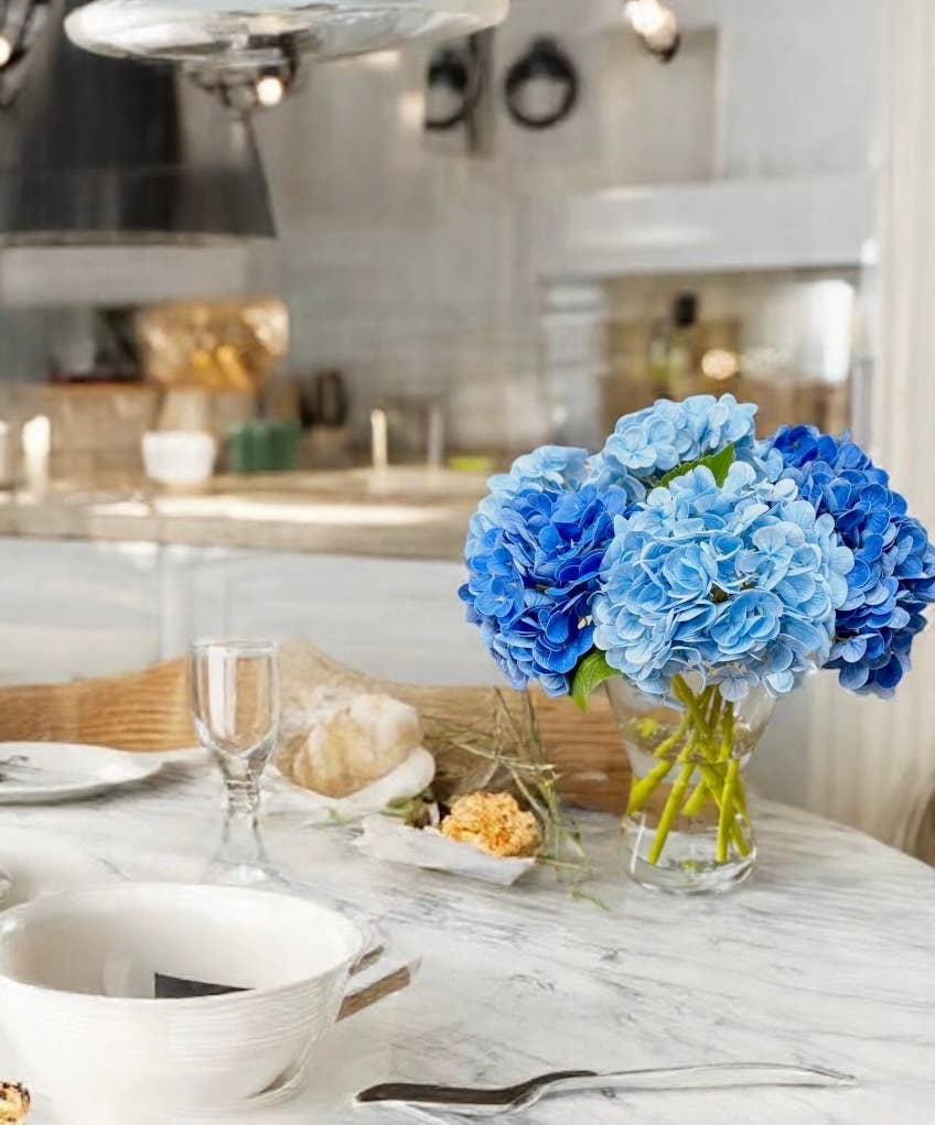 12.5" Real Touch Hydrangea - Ivory