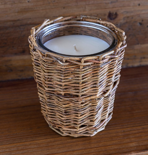 French Wicker Candle