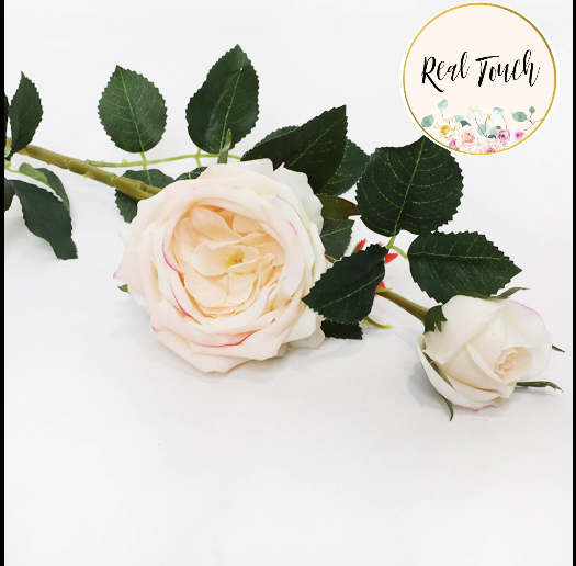 Real Touch Cabbage Rose - Soft Pink