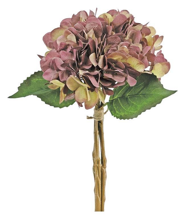 17” Vintage Hydrangea, Rosewood