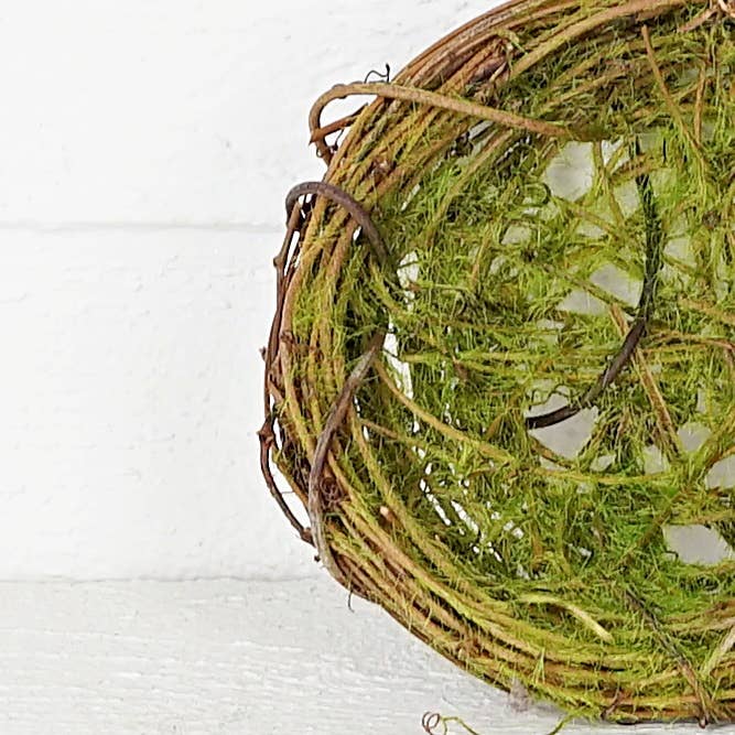Mossy Bird Nest - 6 inches
