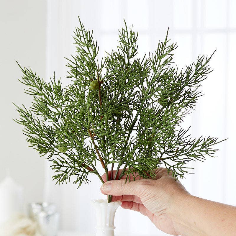 12" Artificial Juniper Cedar GreeneryPick