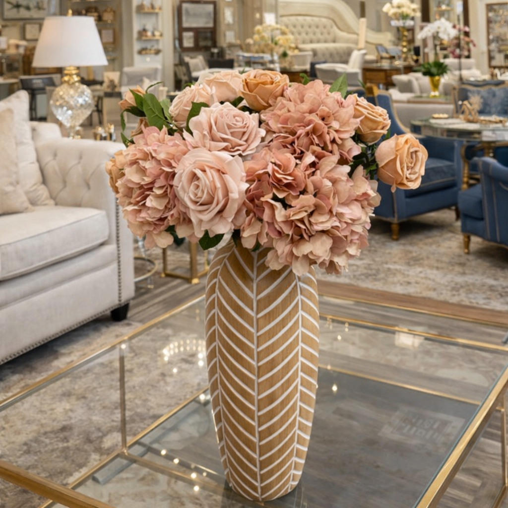19" Natural Touch Hydrangea