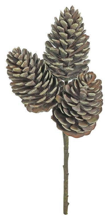 10” Washed Pinecone Pick/3