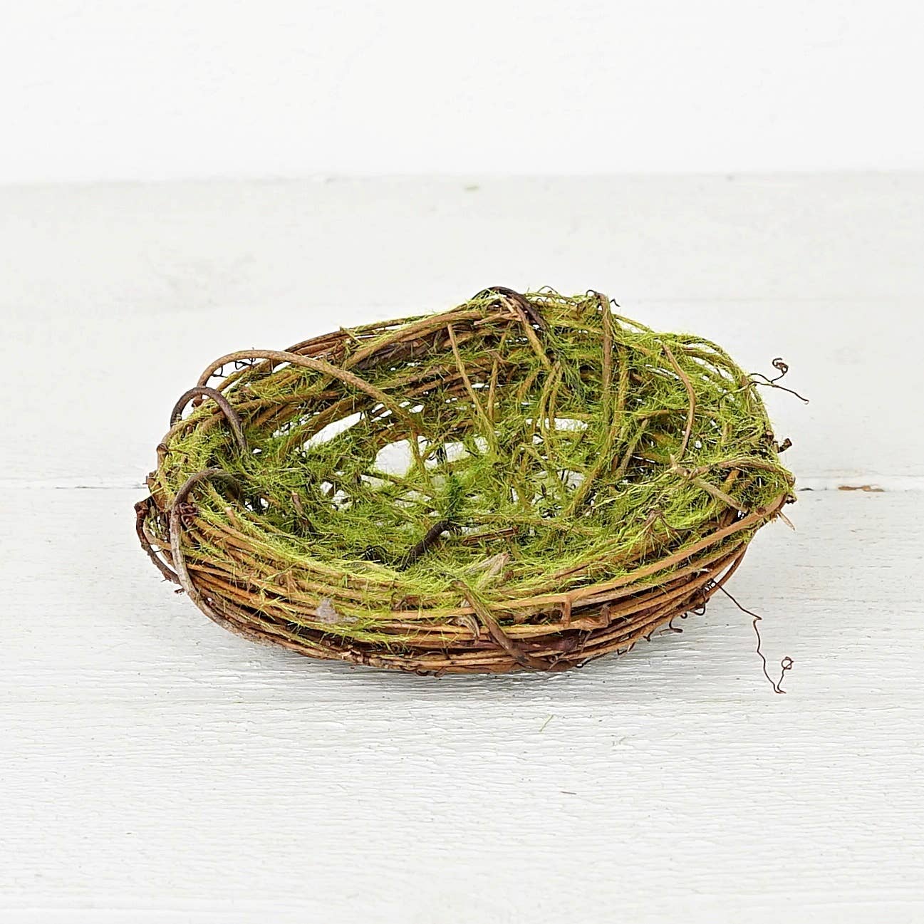 Mossy Bird Nest - 6 inches